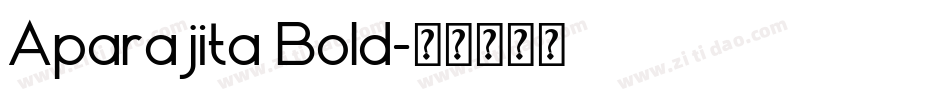 Aparajita Bold字体转换